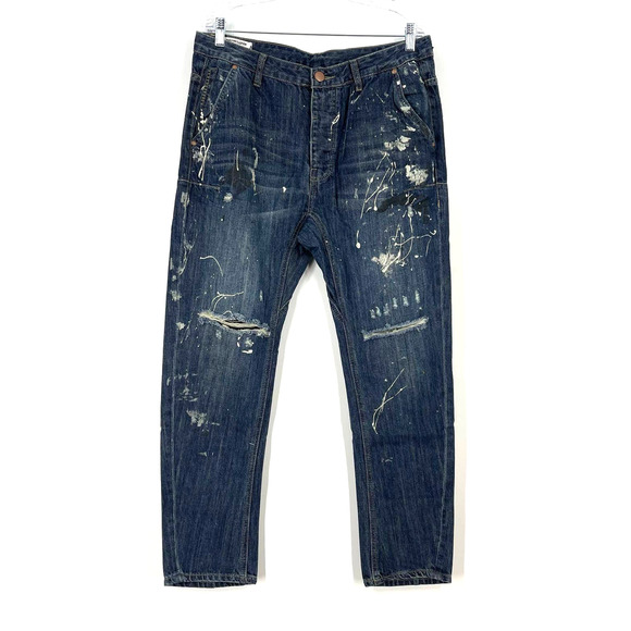 Man X One Teaspoon Jeans Mr Golds Cowboy Men's 32R NWT - Picture 10 of 16